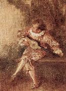 WATTEAU, Antoine Die Serenate oil painting